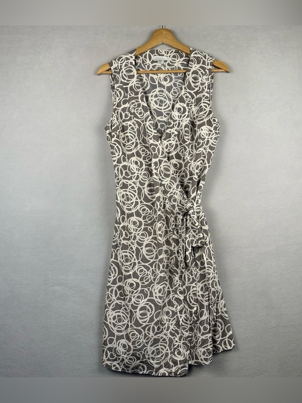 Garnet Hill 100% Silk Wrap Dress | Size 8 - Picture 2 of 8